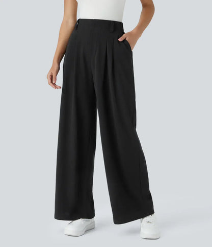 Kathy™ - Elegant Elasticated High Waisted Trousers